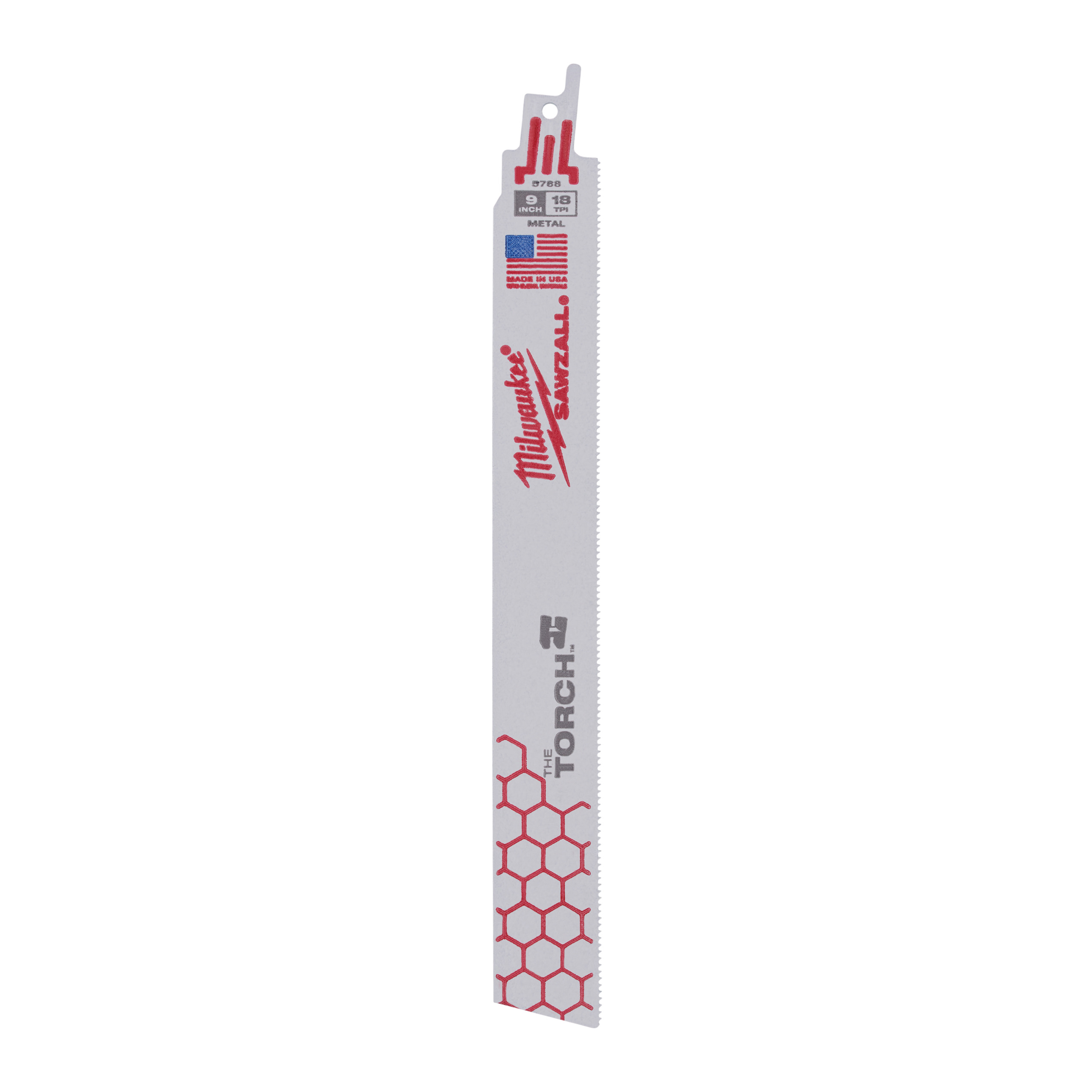 Metal: Heavy duty TORCH™ carbide teeth  Sawzall Blade Metal Demolition Set 5+1