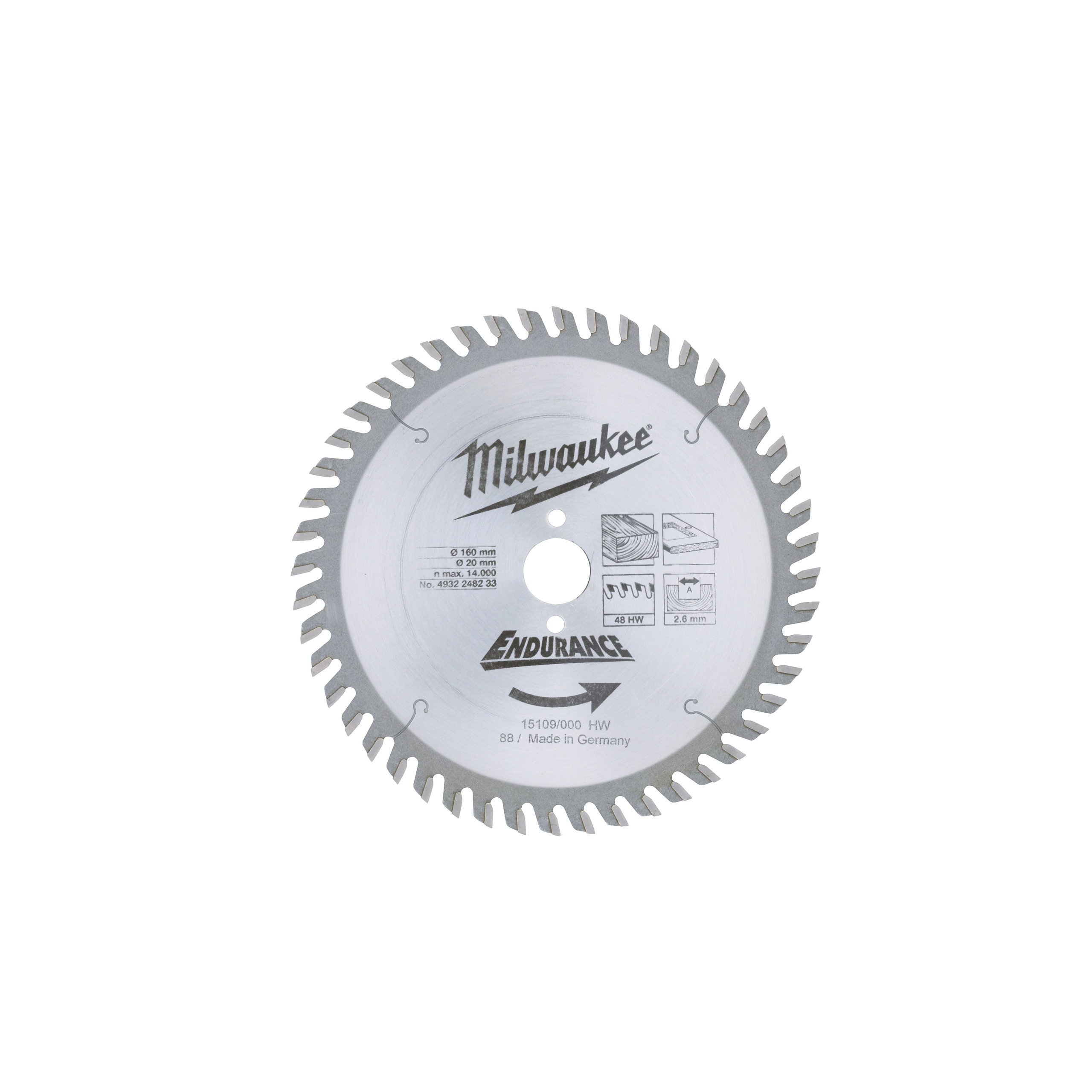 Circular saw blades for hand held circular saws WCSB 160 x 20 x 48 - 1 pc