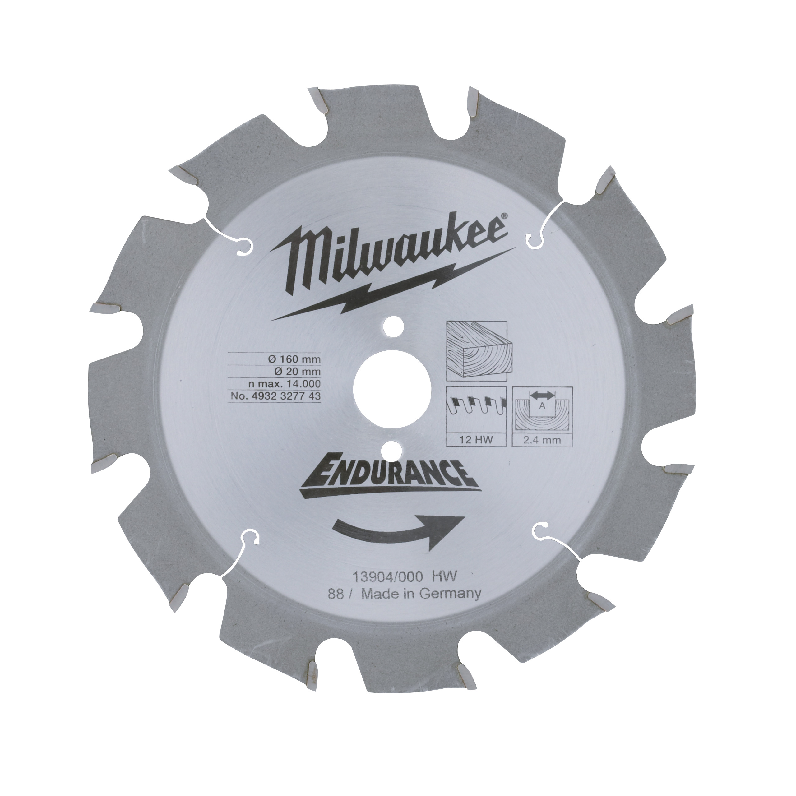Circular saw blades for hand held circular saws WCSB 160 x 20 x 12 - 1 pc