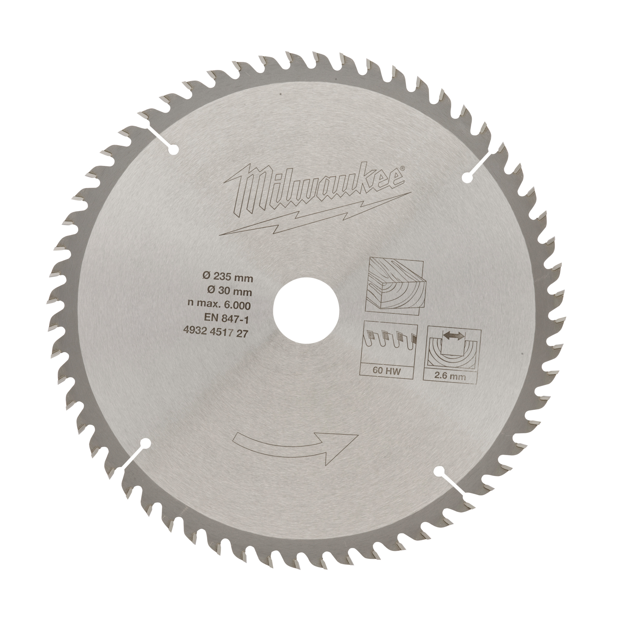 Circular saw blades for hand held circular saws CircS 235 x 30 x 60Z -1 pc