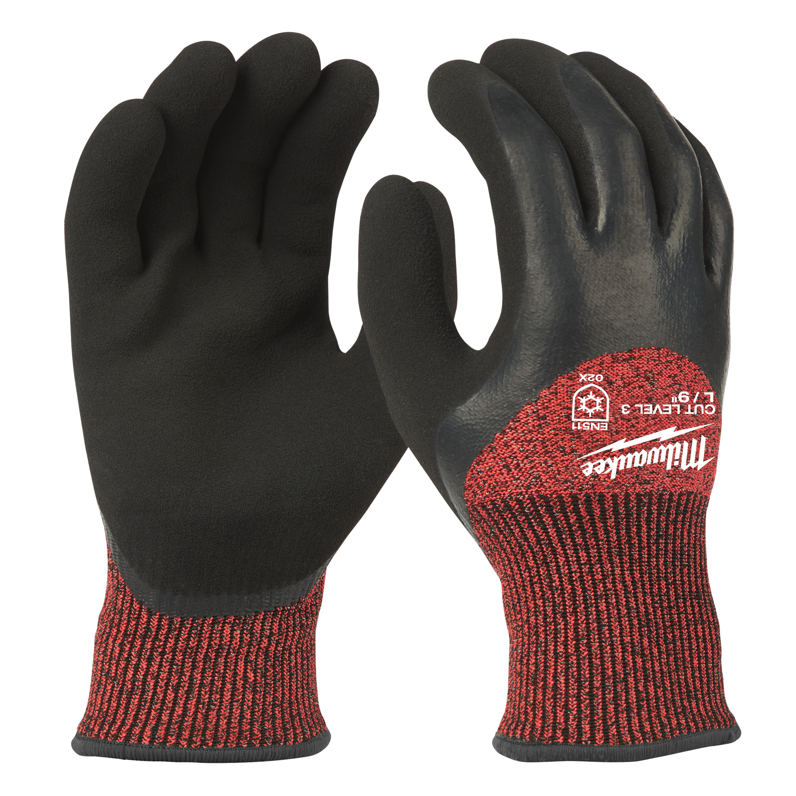 Zimní rukavice odolné proti proříznutí Stupeň 3 -  vel L/9 - 1ks