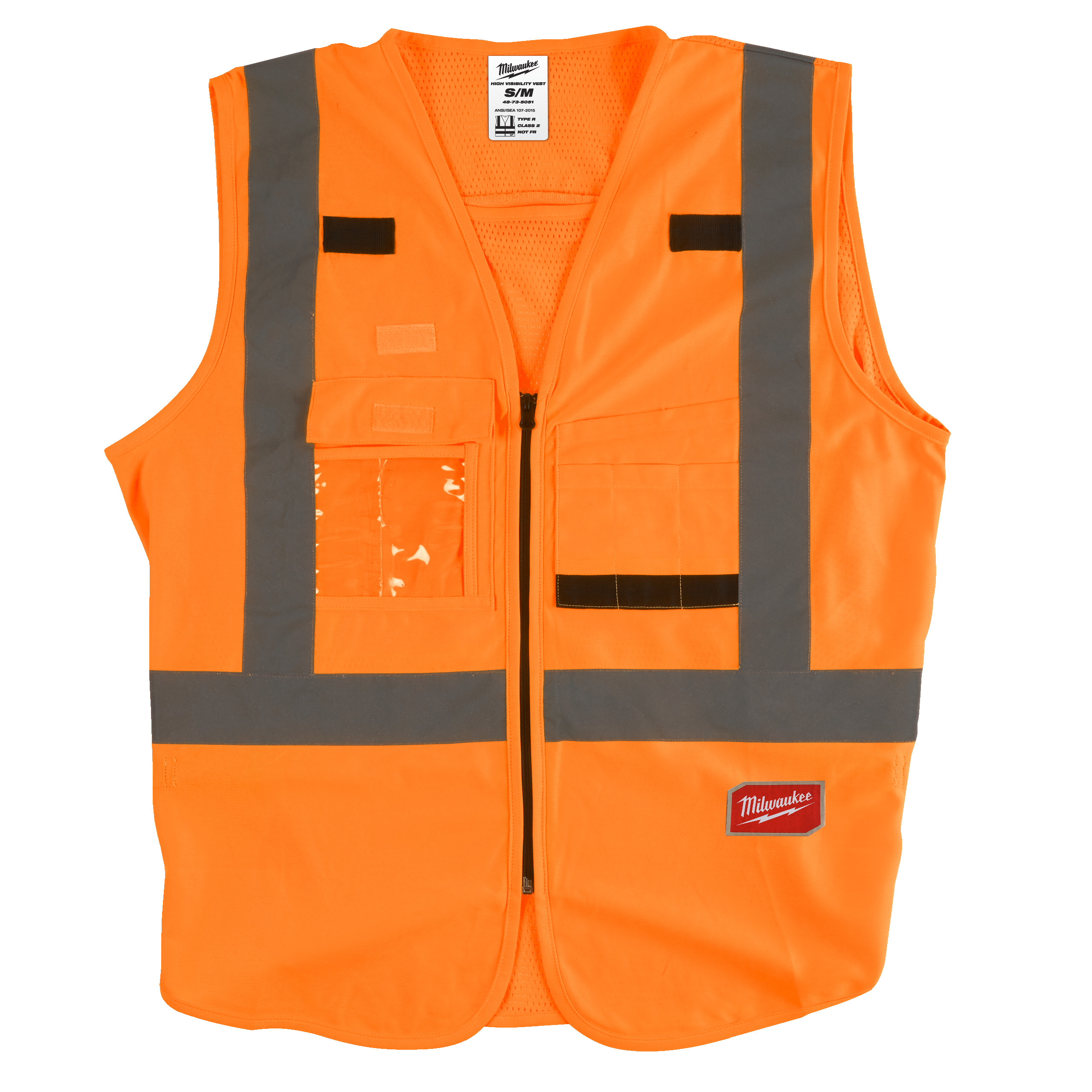 High-visibility vest - High-Visibility Vest Orange - S/M