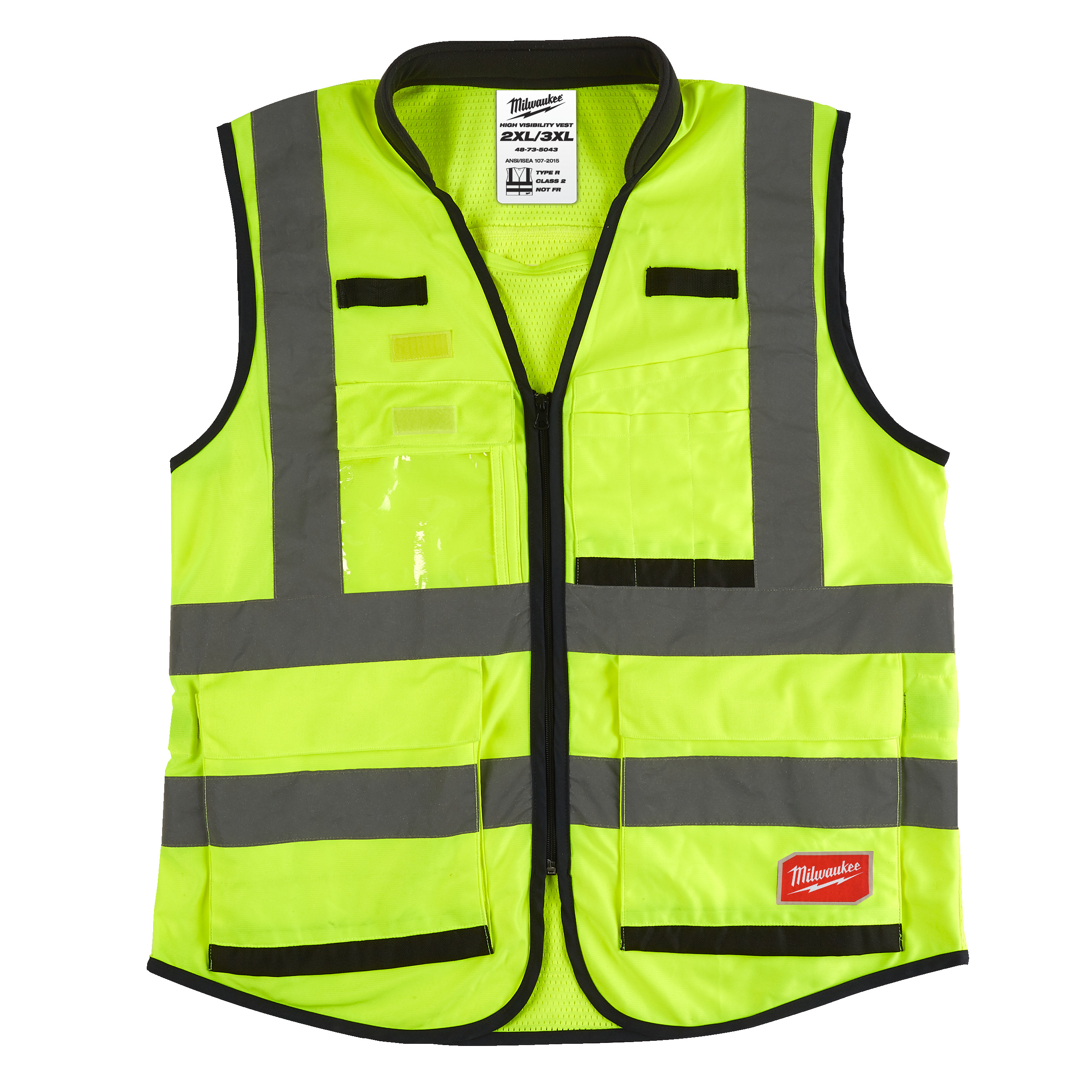 Premium high-visibility vest - Premium High-Visibility Vest Yellow - 2XL/3XL