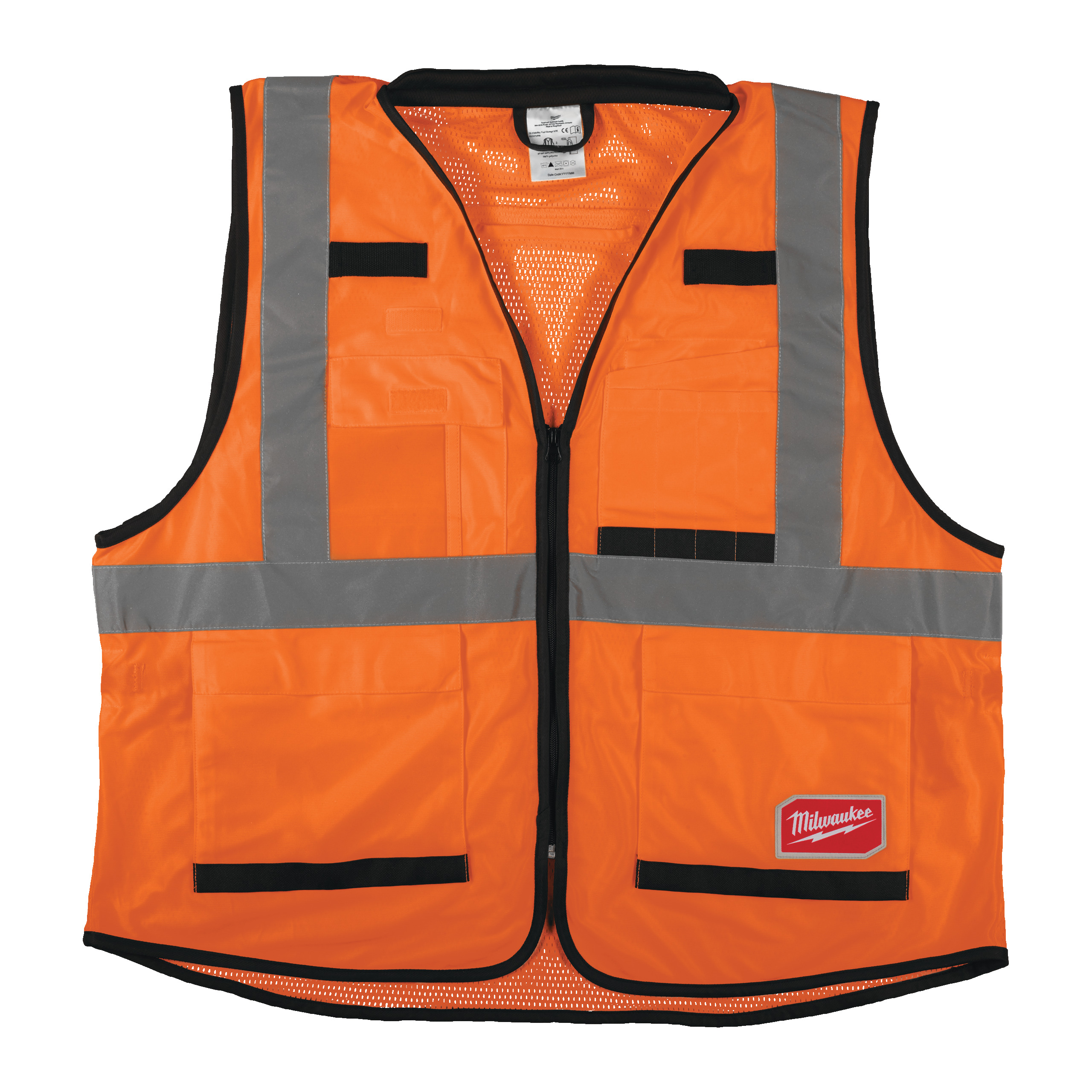 Premium high-visibility vest - Premium High-Visibility Vest Orange - S/M