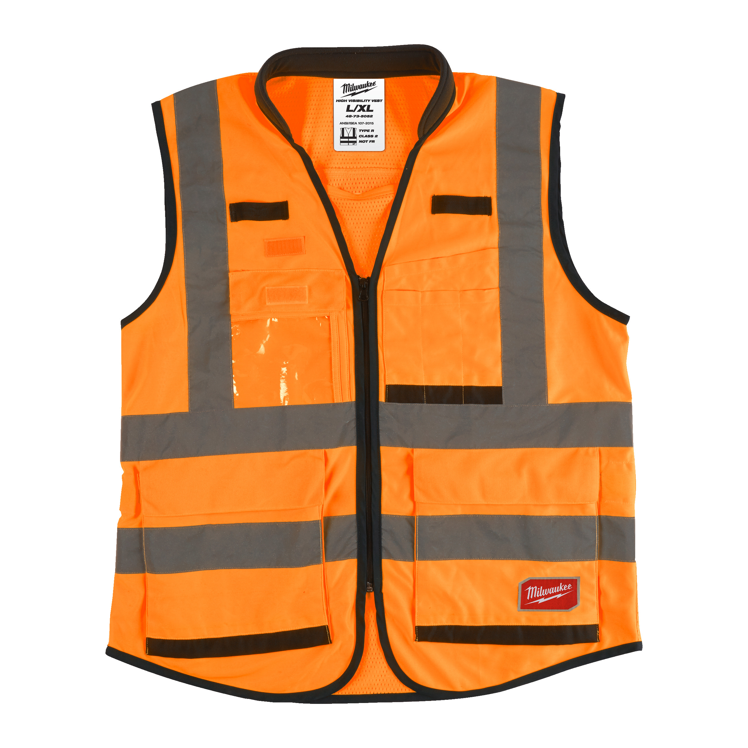 Premium high-visibility vest - Premium High-Visibility Vest Orange - L/XL