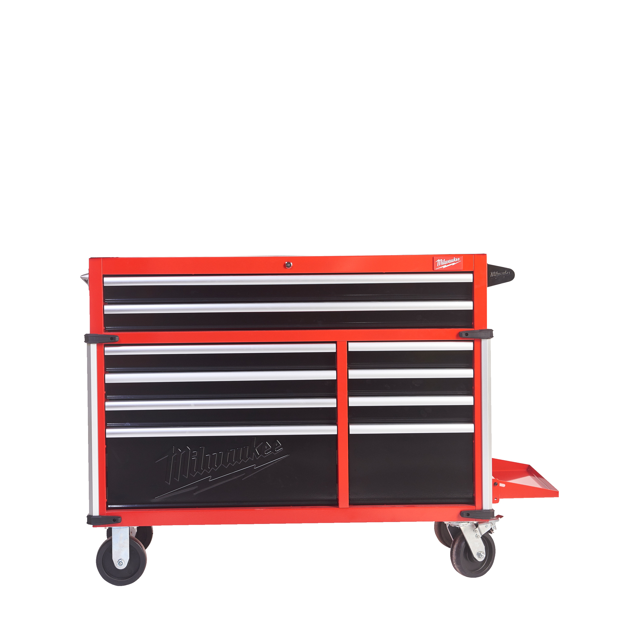 TOOLGUARD™ 46″ / 117 cm high capacity 10-drawer steel storage rolling cabinet SRC46-1