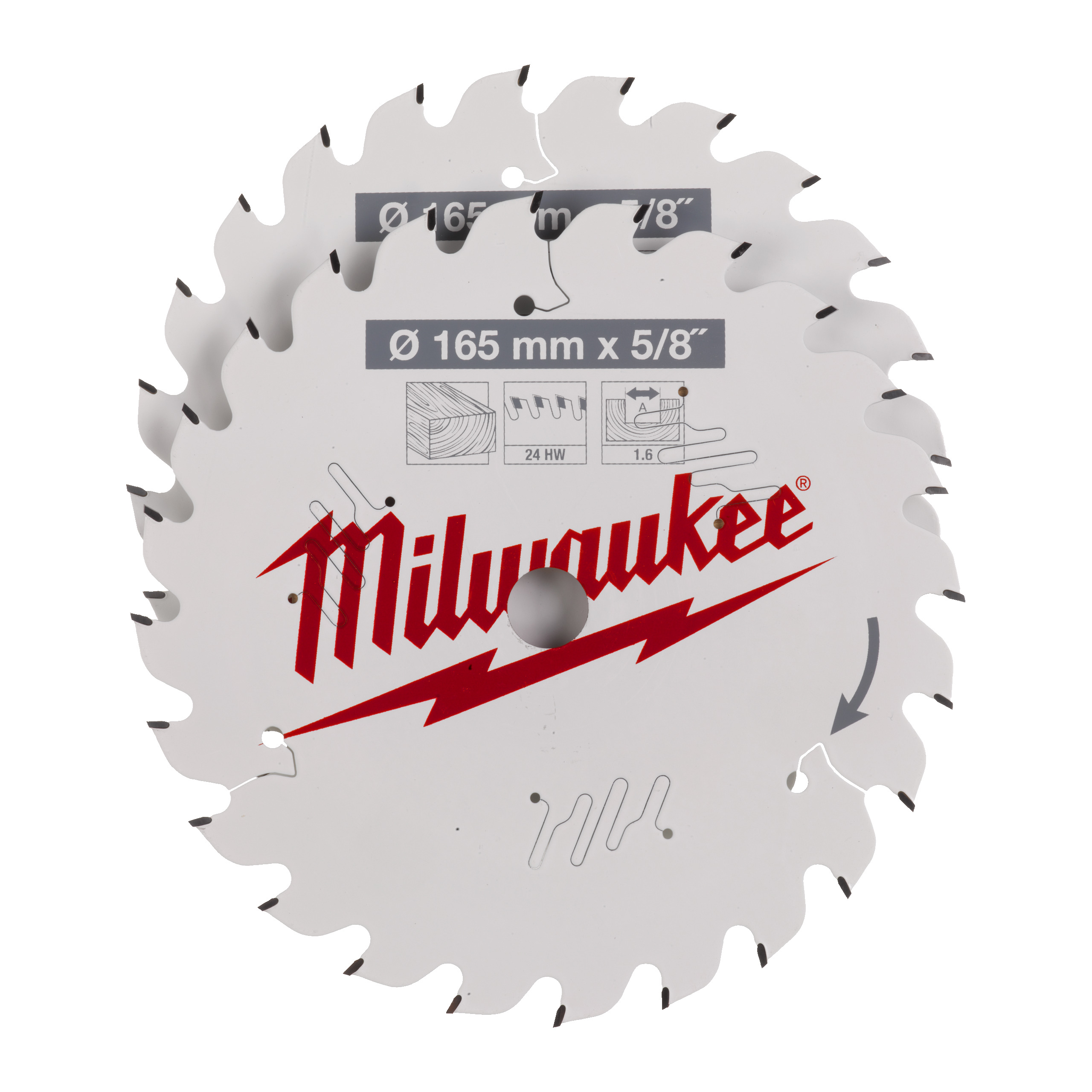 Circular saw blades for hand held circular saws CSB Twin Pack 165 x 24T/24T - 2pc