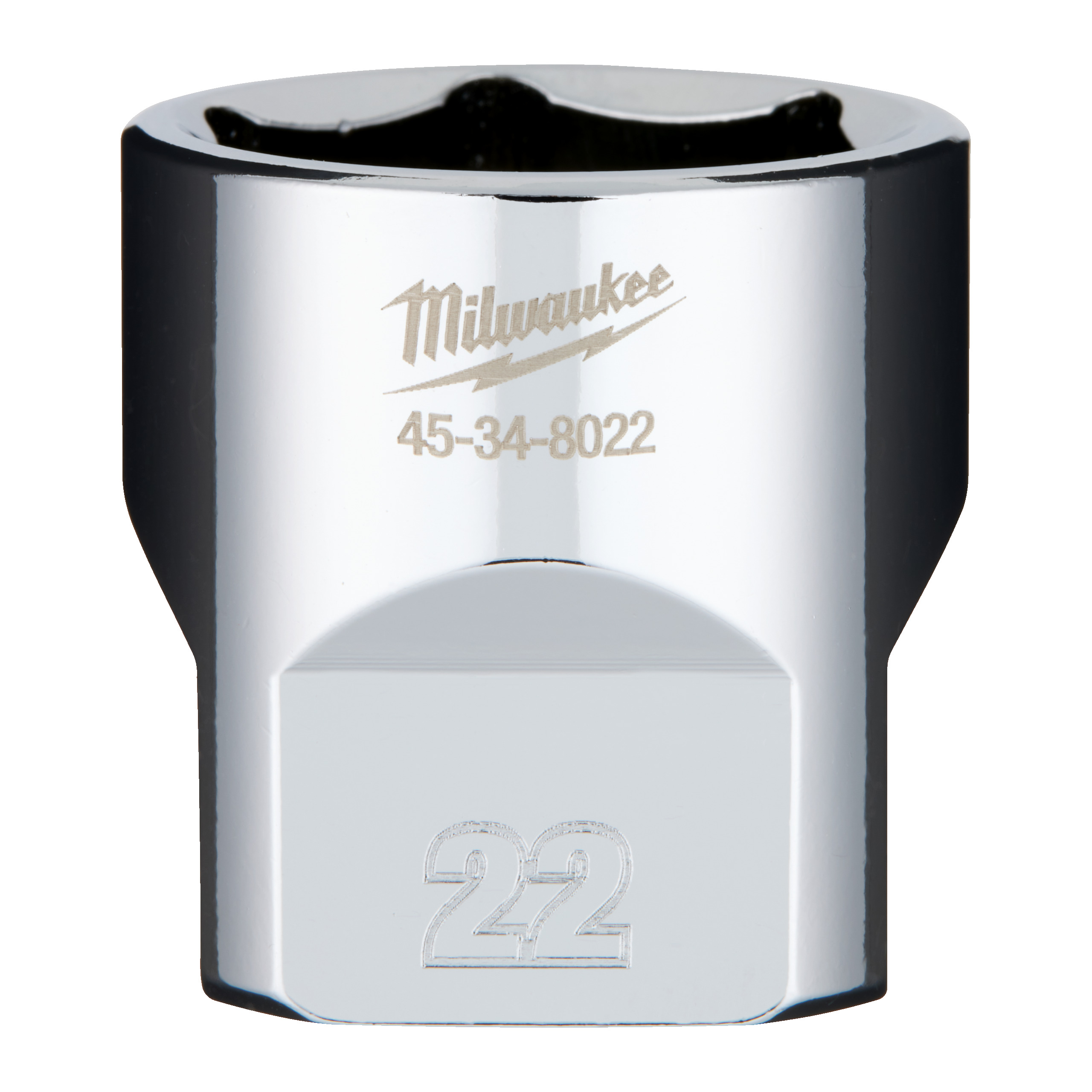 Milwaukee 3/8 Drive Socket Metric Standard - 22 mm 4932479998