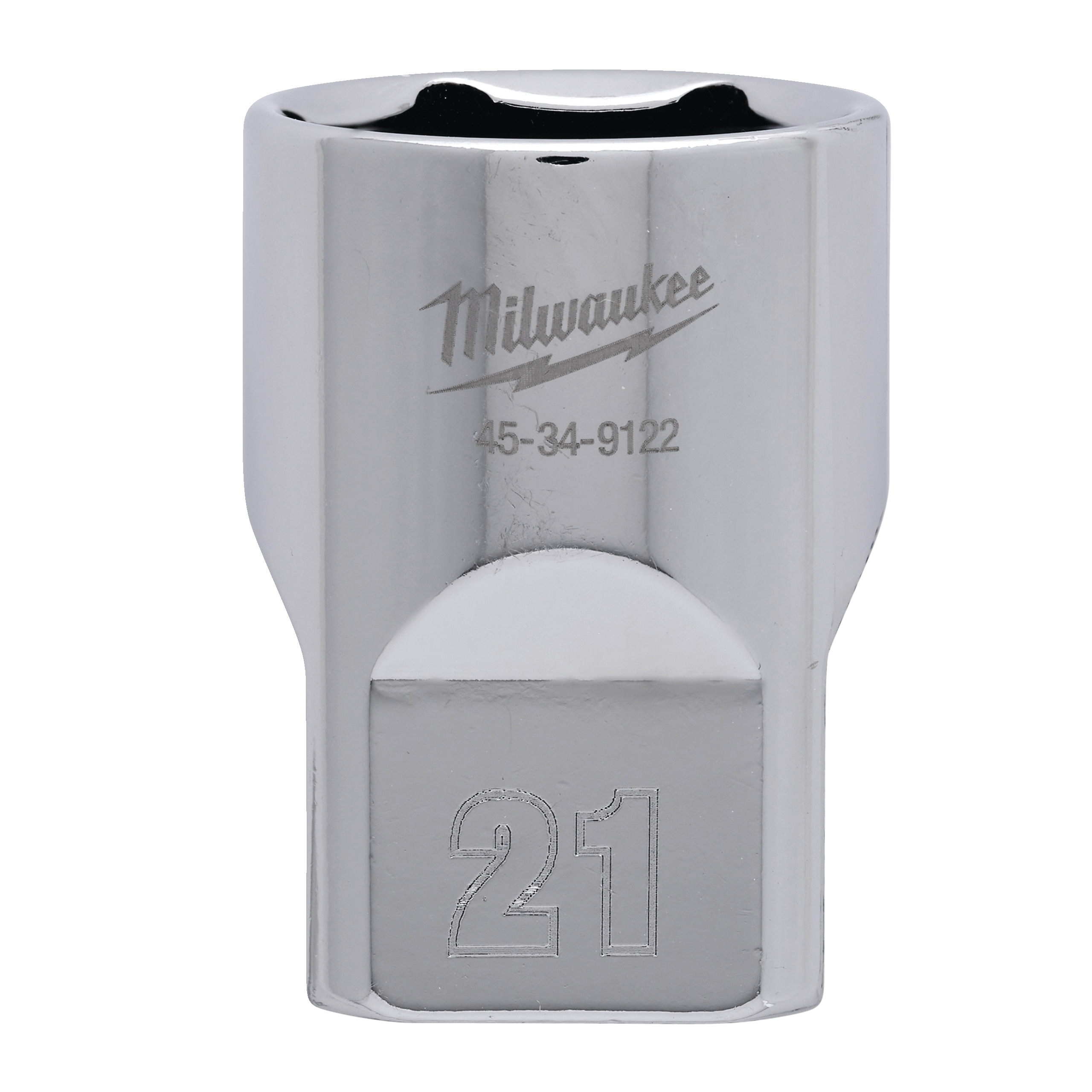 Milwaukee 1/2 Drive Socket Metric Standard - 21 mm 4932480019