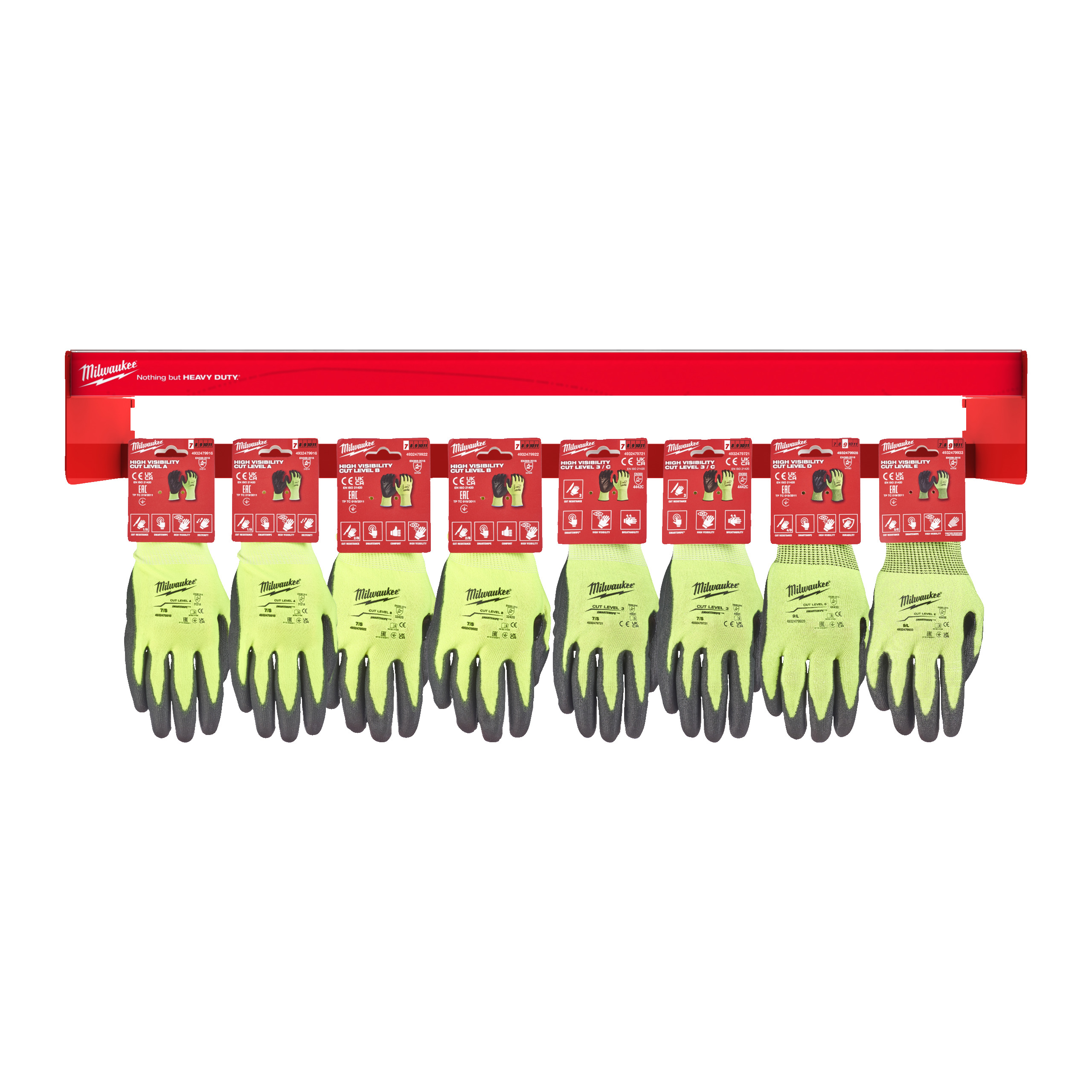 Hi-Vis Cut Gloves - 1m row - Hi-Vis Cut Gloves - 1m row