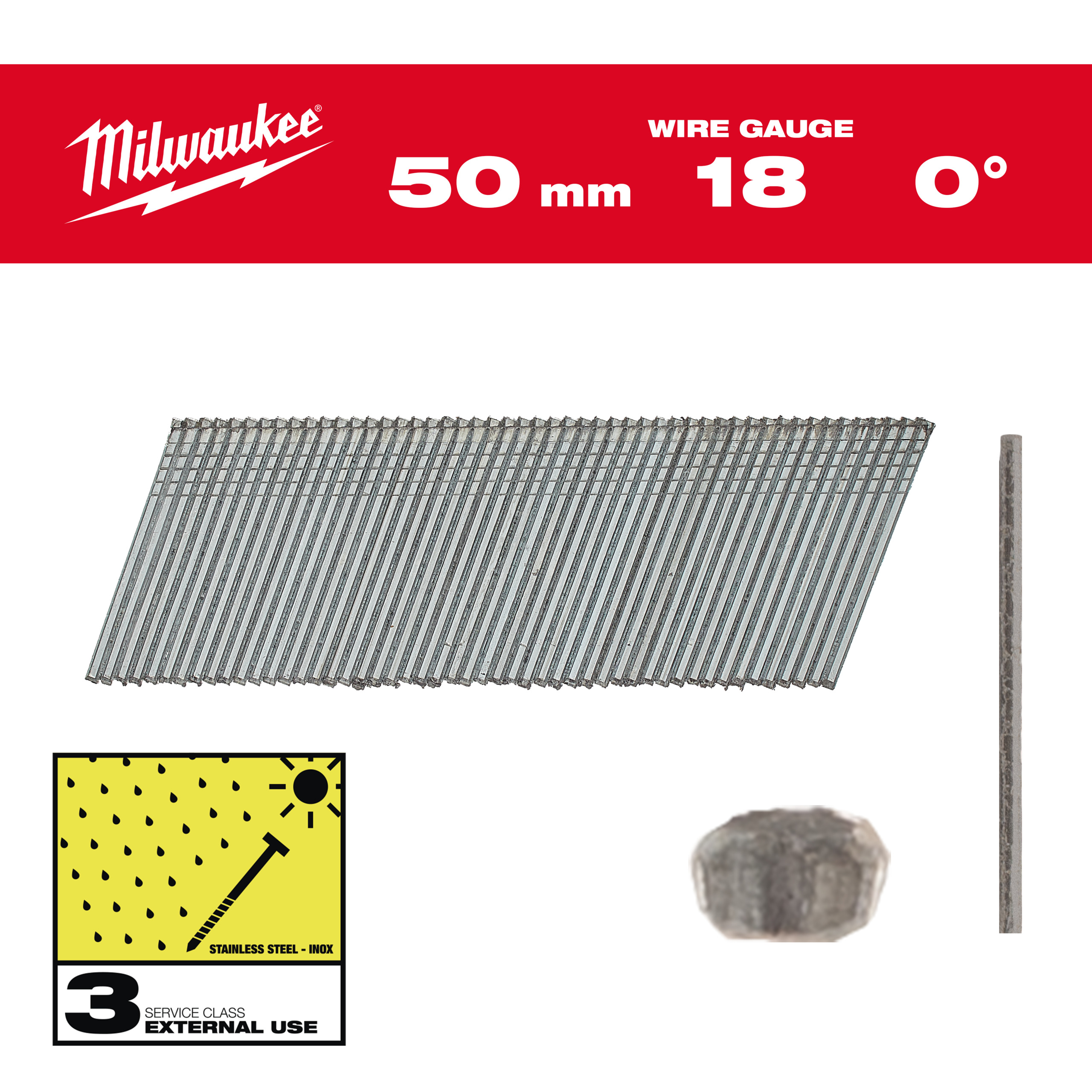 Produkt - Hřebíky nerez 18G 45mm RC G SC3 - 5000ks