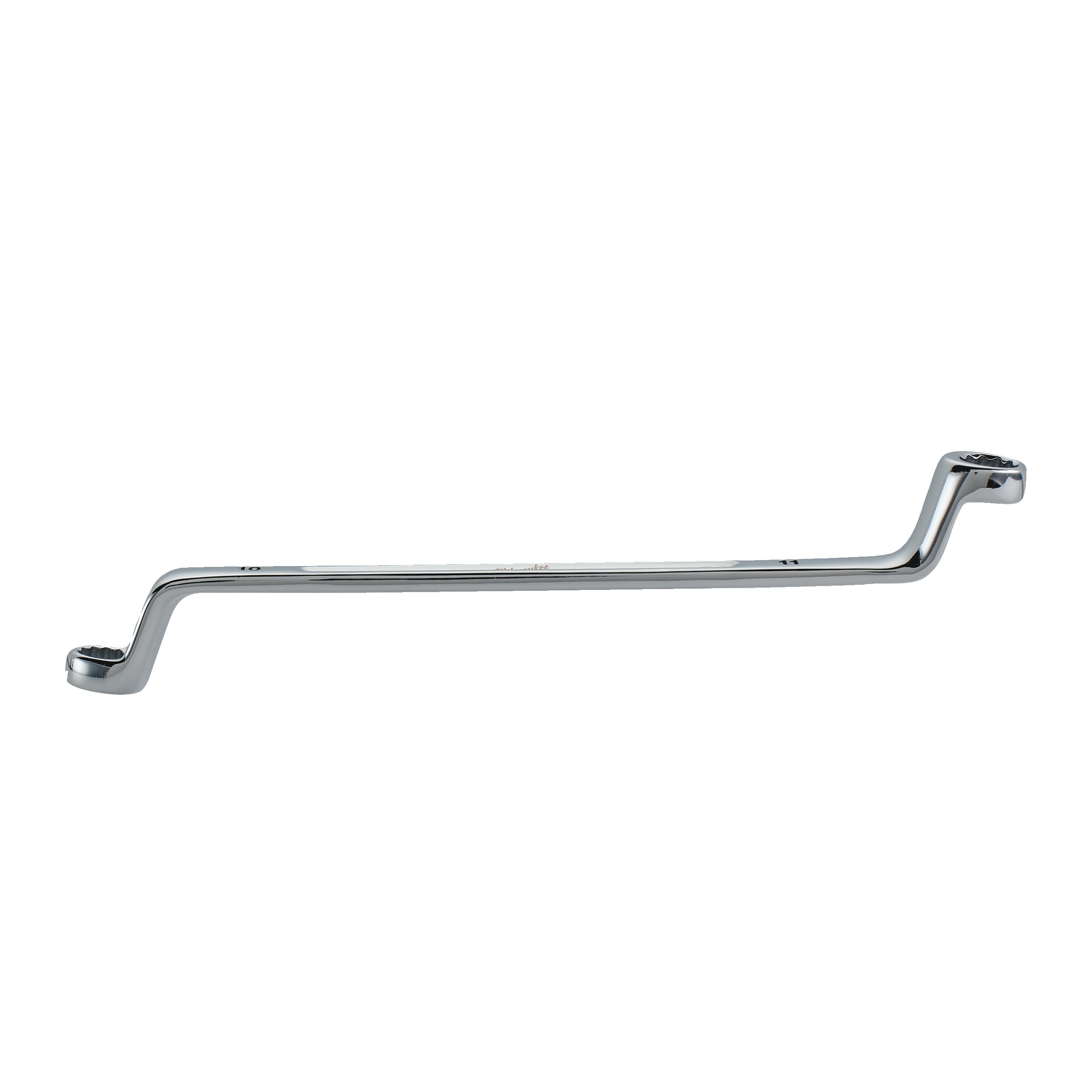 Produkt - Vyhnutý obojstranný očkový kľúč 75°  10x11mm