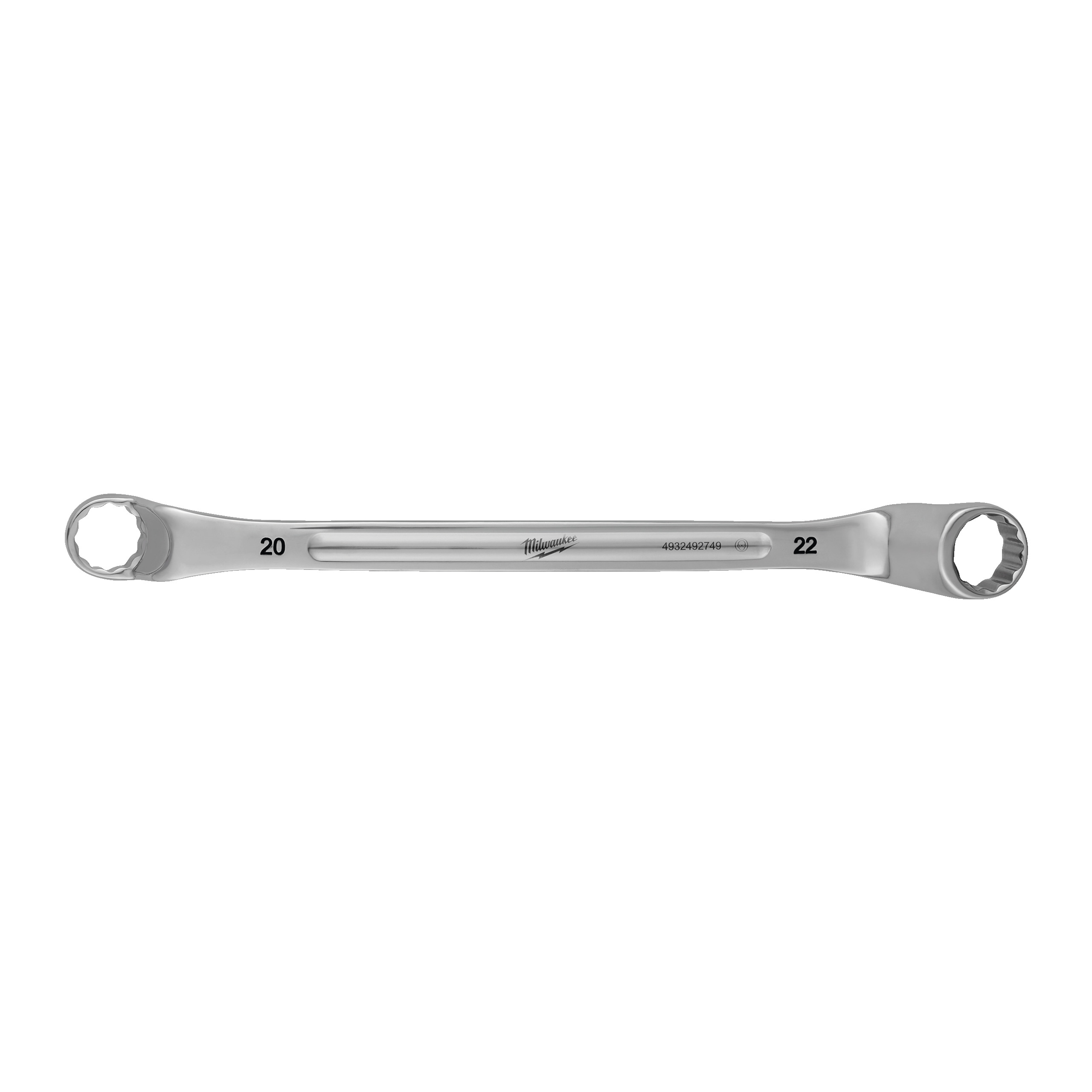 Produkt - Vyhnutý obojstranný očkový kľúč 75°  20x22mm