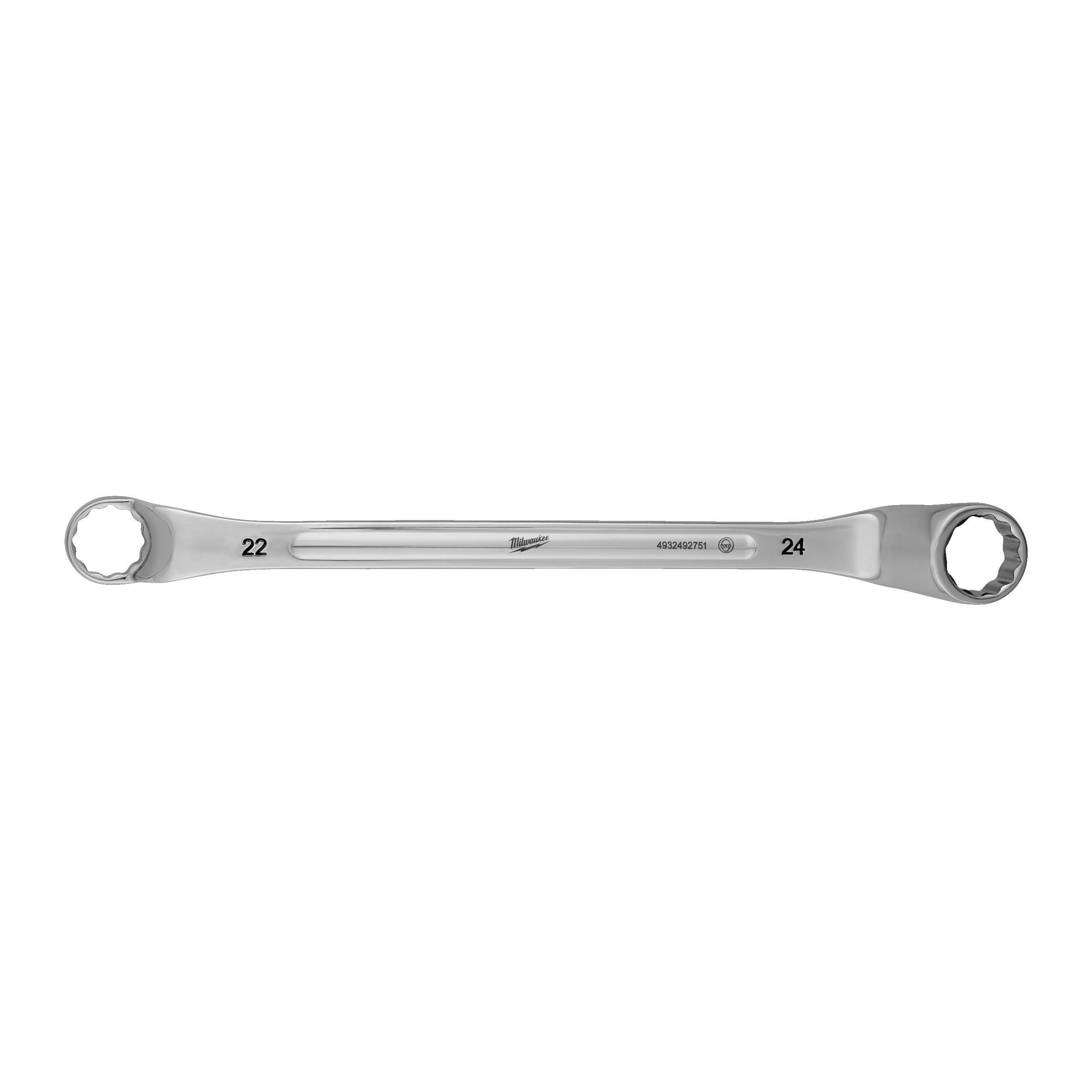 Produkt - Vyhnutý obojstranný očkový kľúč 75°  22x24mm