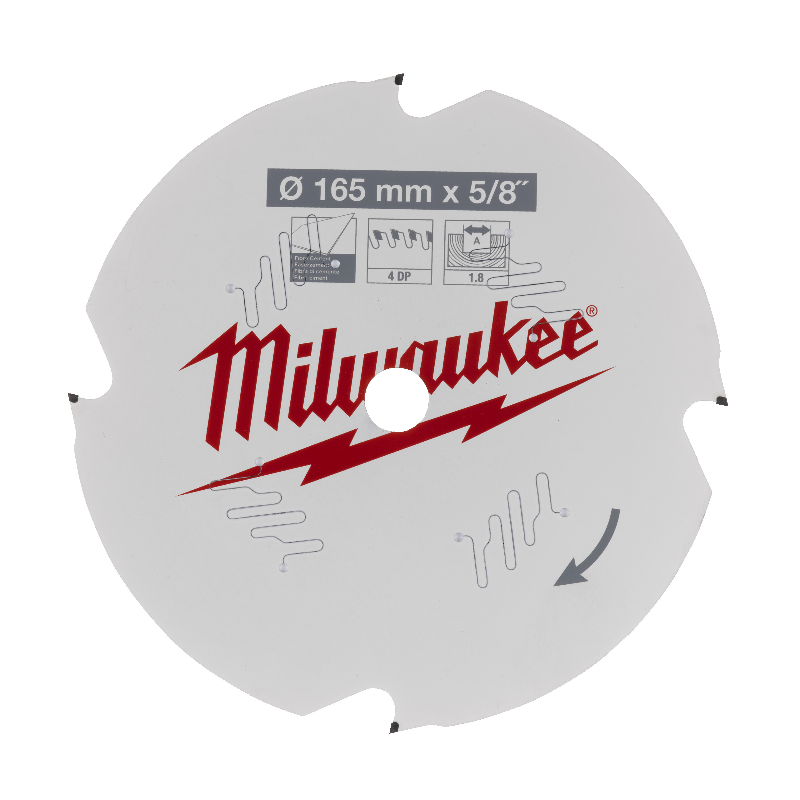 Circular saw blades for hand held circular saws CSB P FC 165 x 5 / 8 x 1.8 x 4D - 1 pc