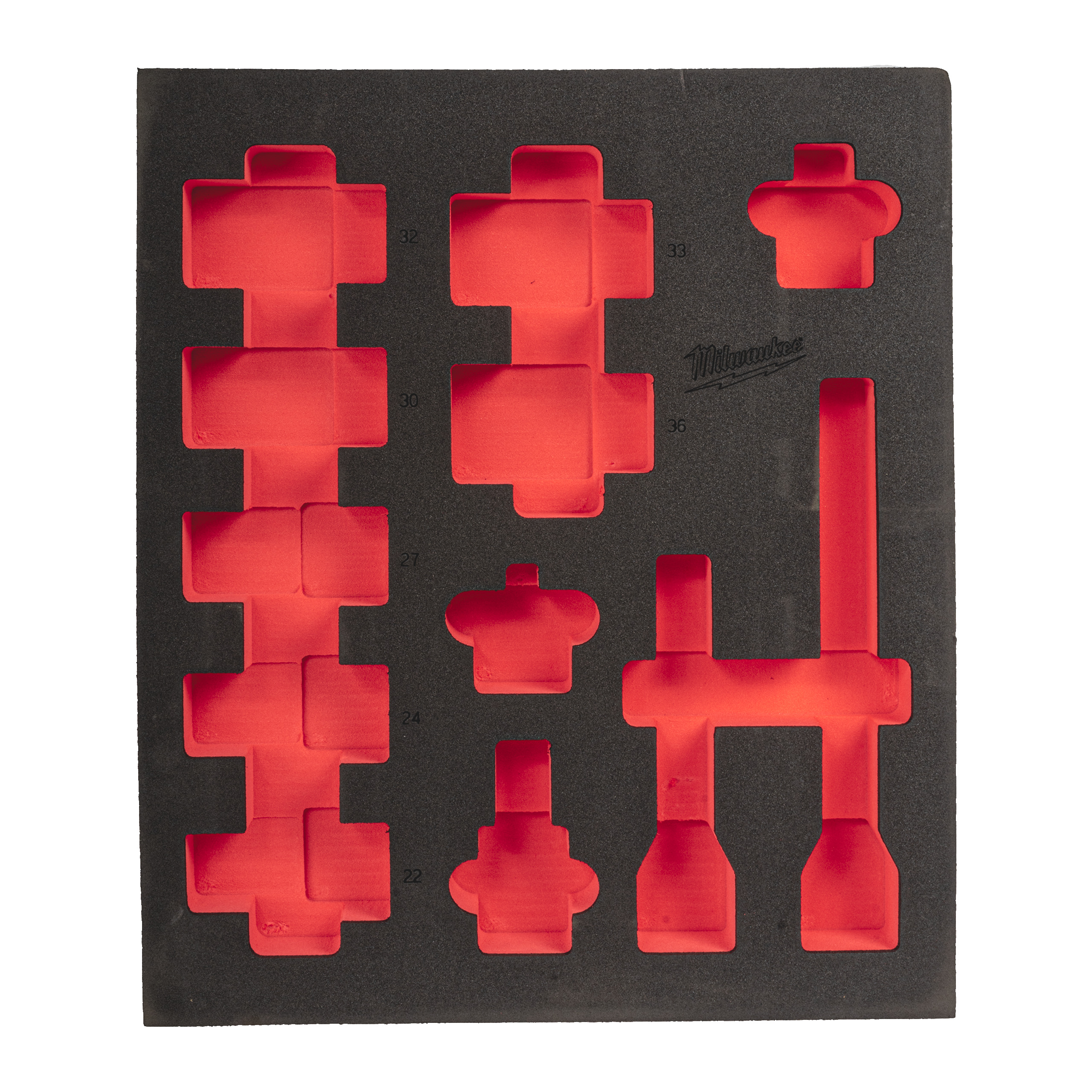¾″ SHOCKWAVE™ IMPACT DUTY Foam Inserts - 3/4" Sockets deep foam set 1 (12 pc)