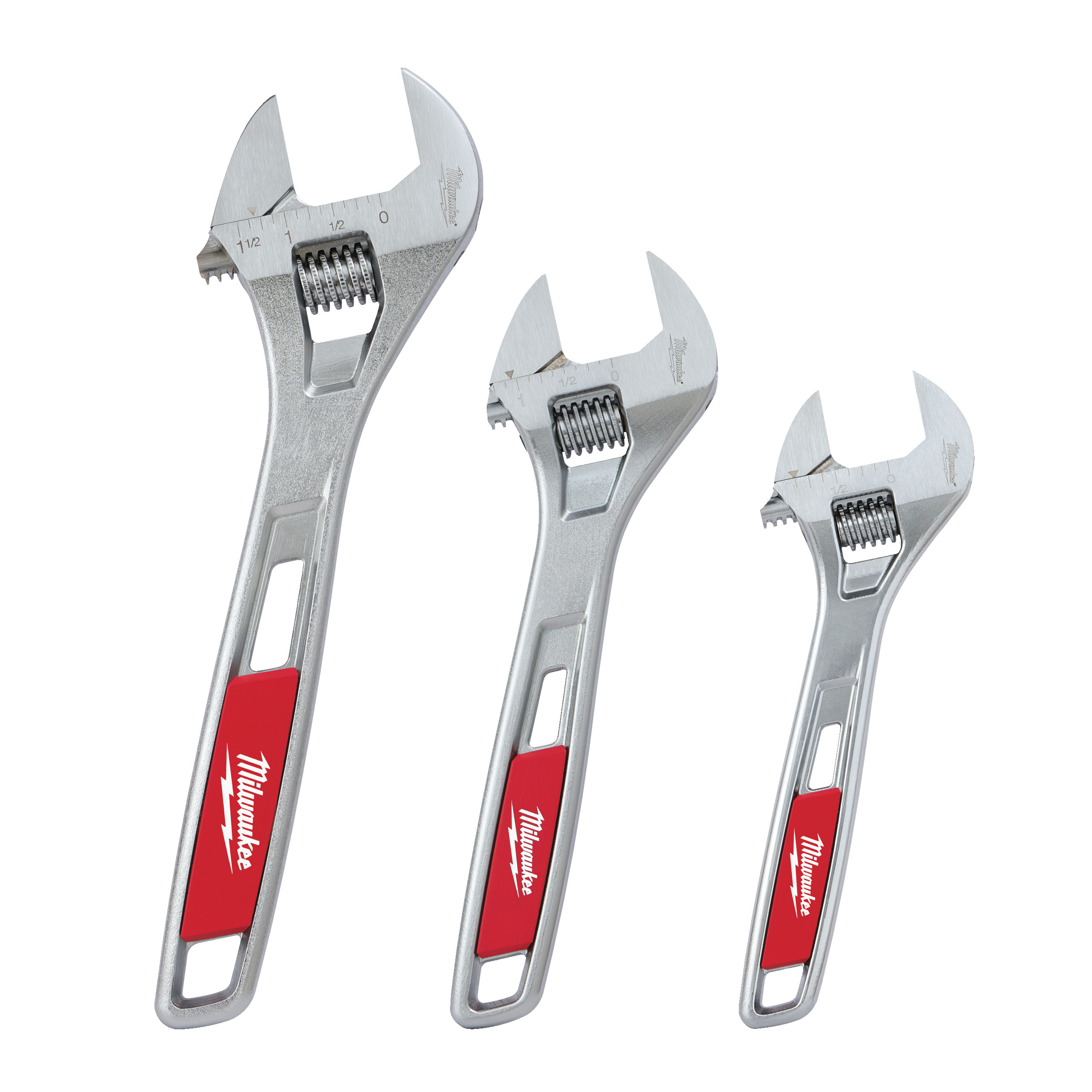 Milwaukee Adjustable Wrench Triple Pack 4932493414