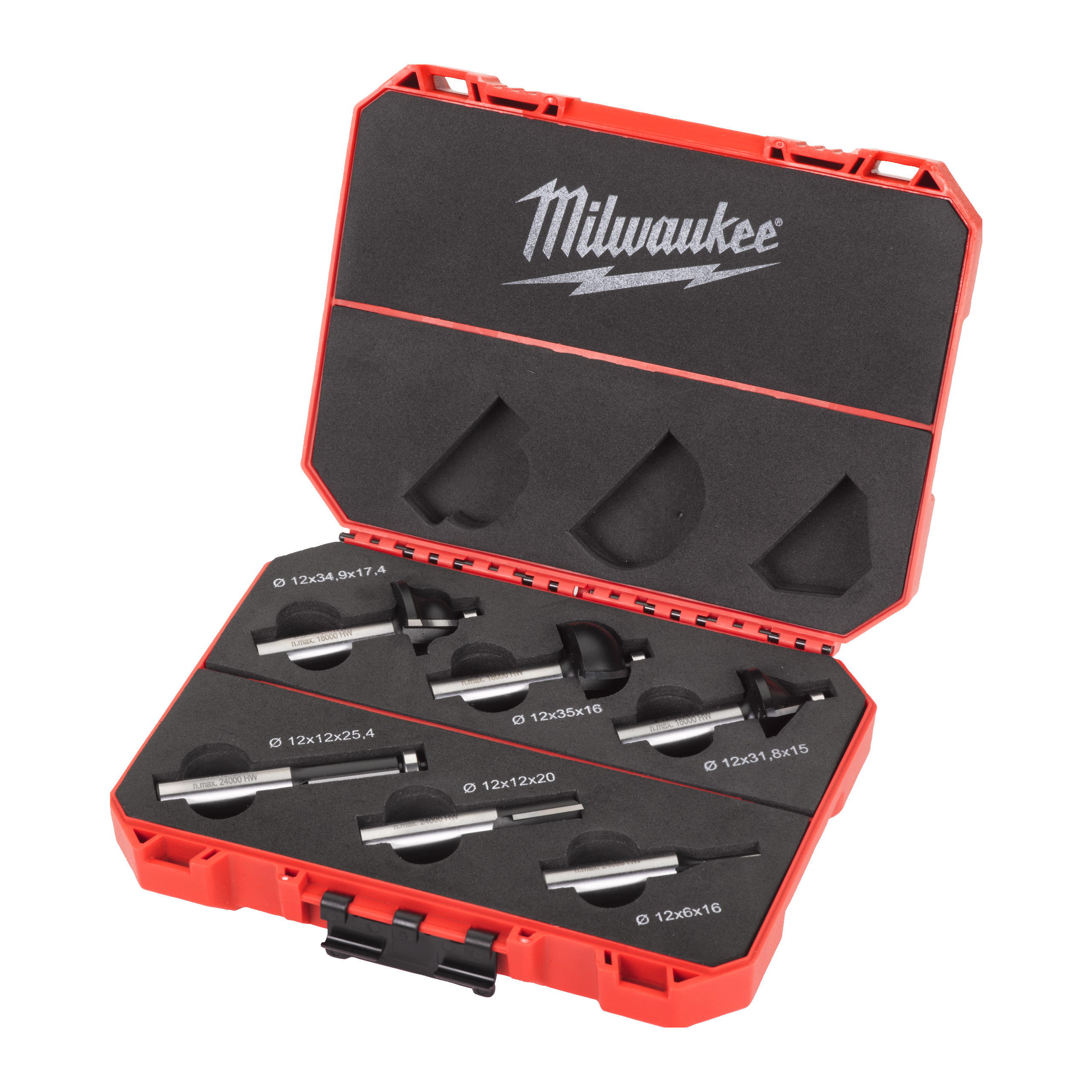 Router bit sets Router bit set 12mm - 6 pc