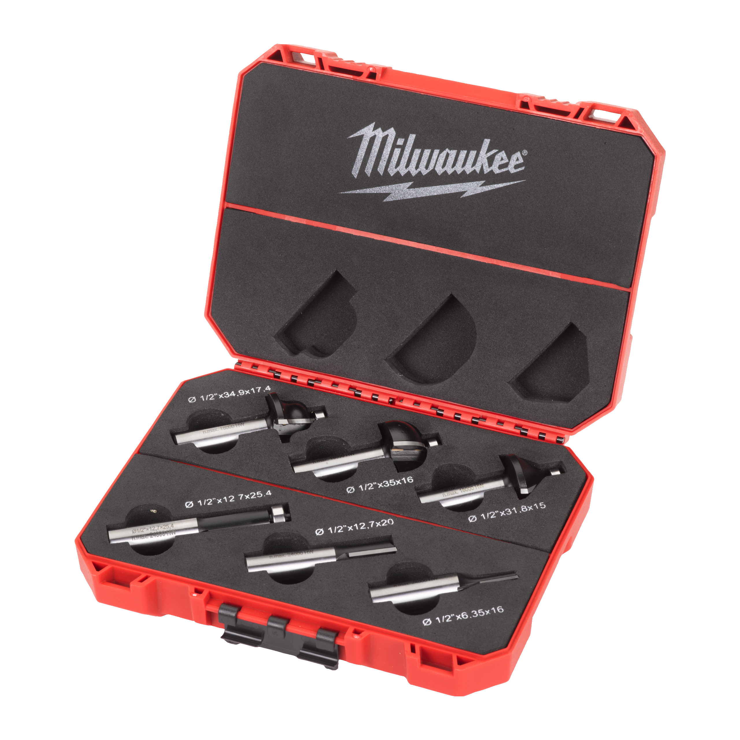 Router bit sets Router bit set 12.7mm - 6 pc