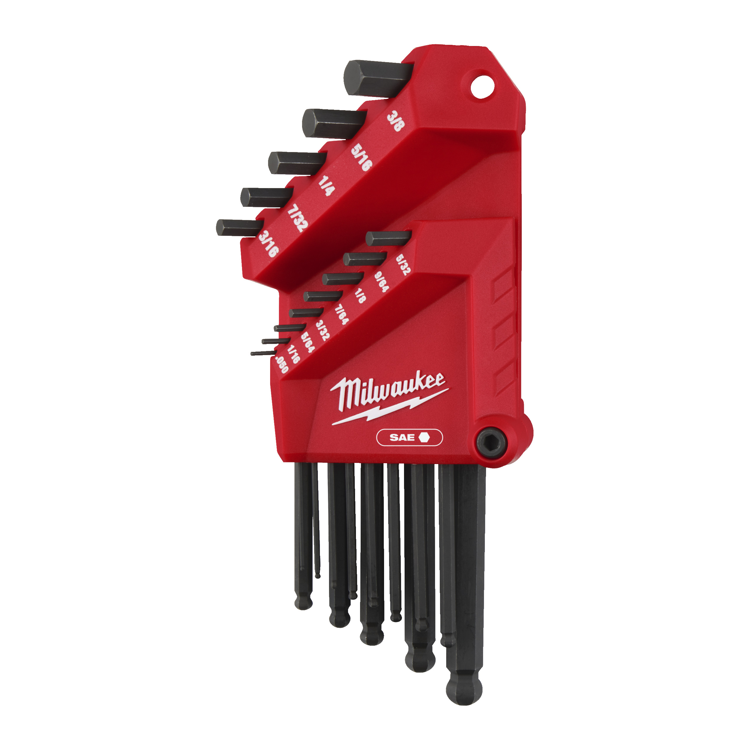 Milwaukee 13 pc Imperial L-Style with Ball End Hex Key Set 4932493615