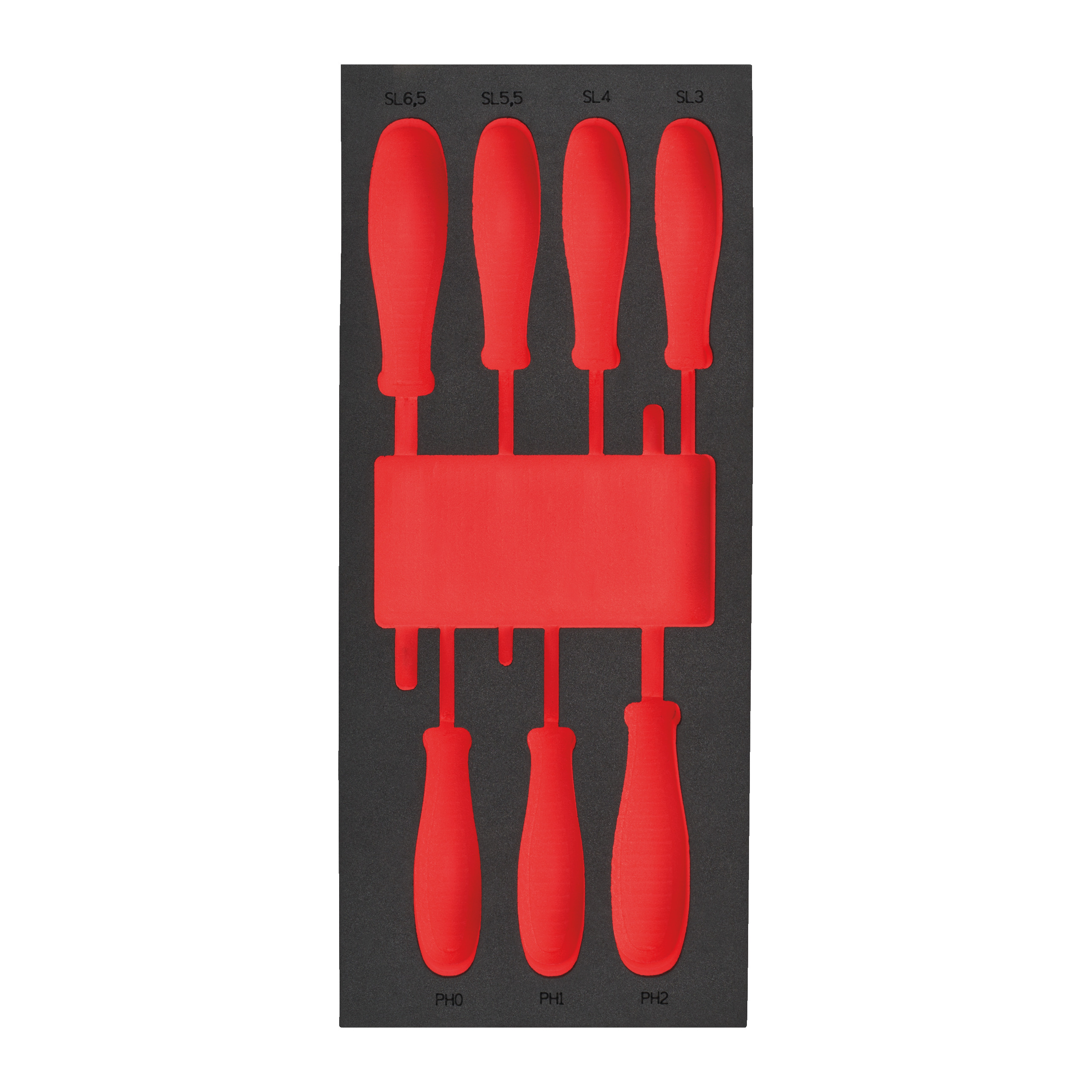 Empty 7 pc Screwdriver SL & PH Set Foam Insert