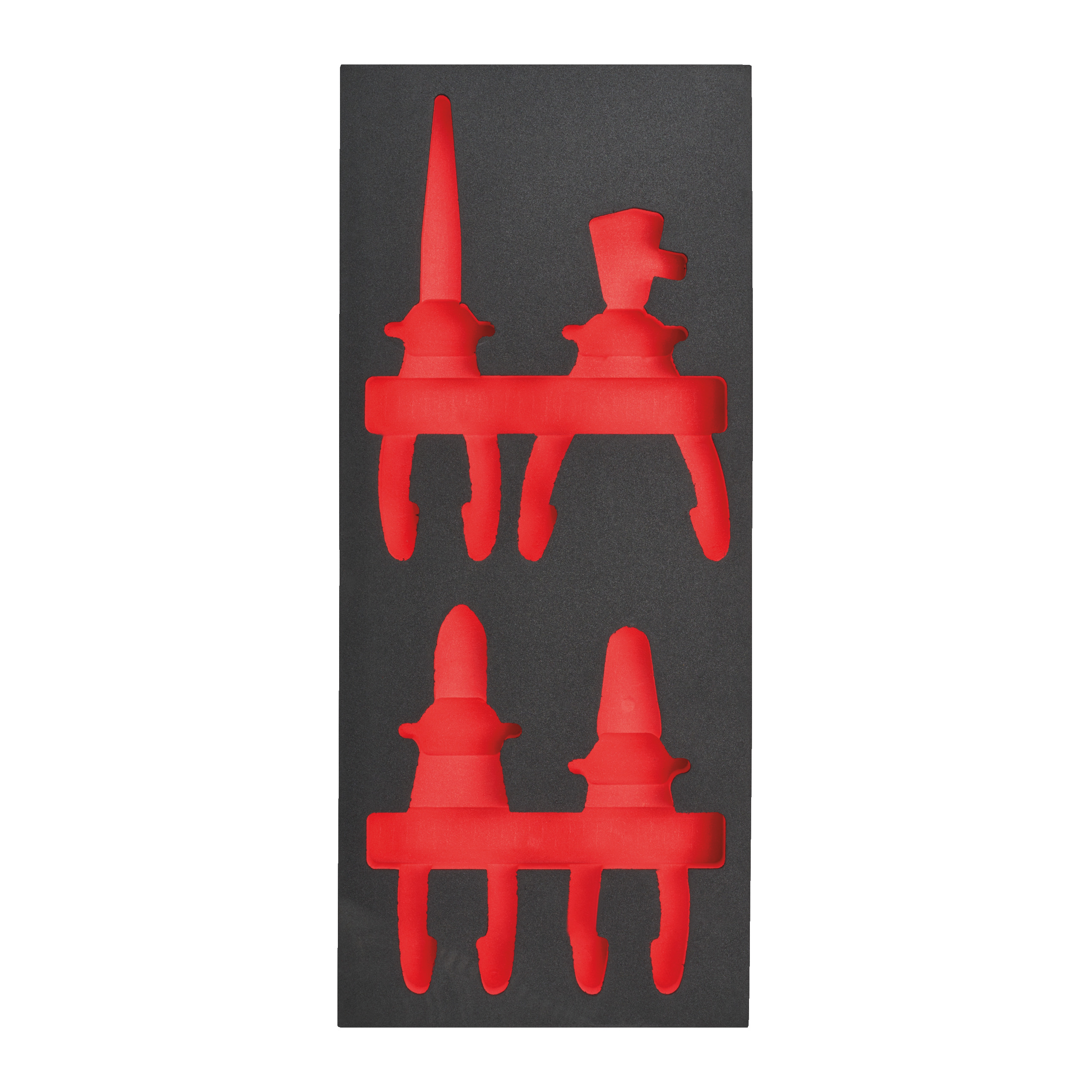 Empty 4 pc VDE Pliers Set 2 Foam Insert