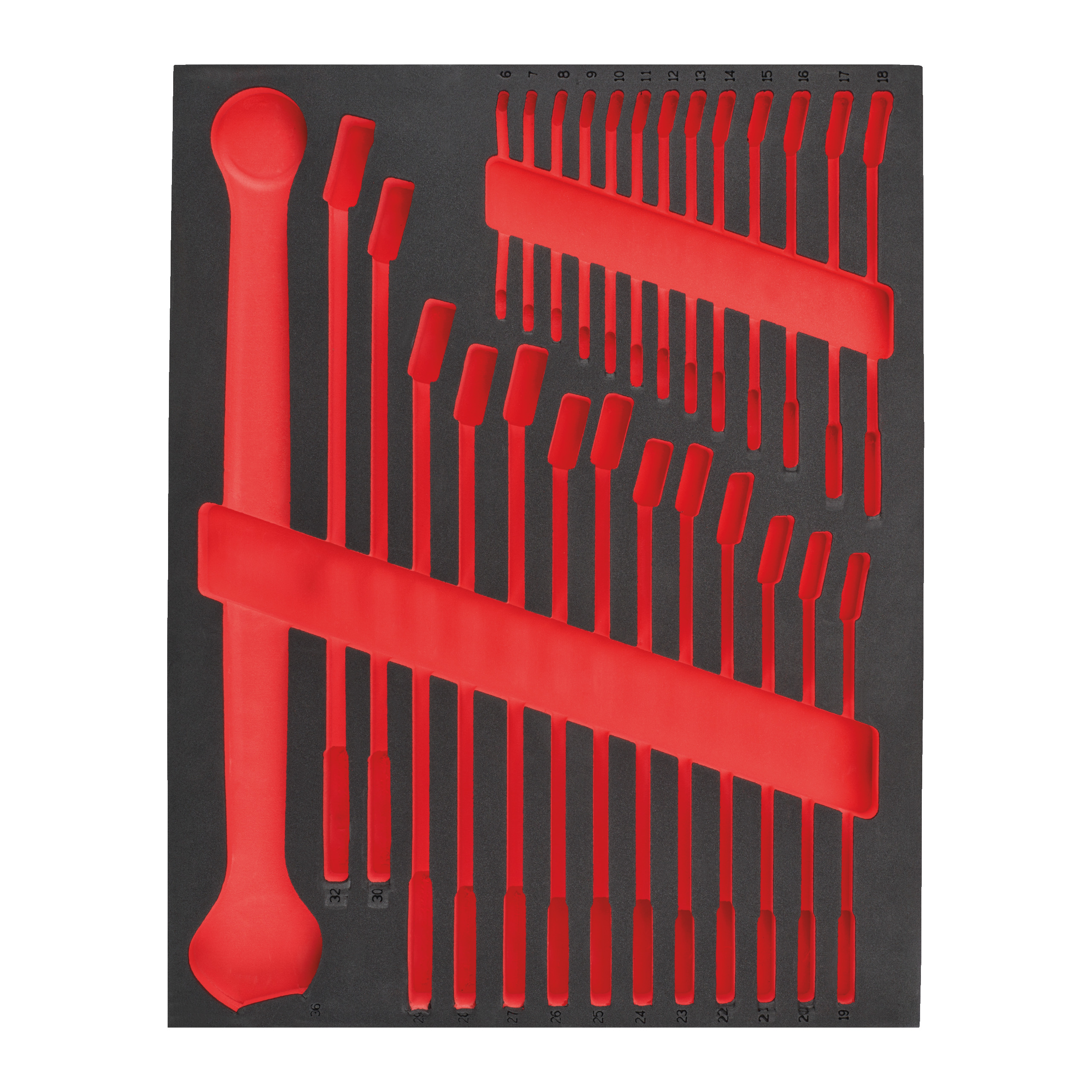 Empty 27 pc MAXBITE Combination Spanner Foam Set