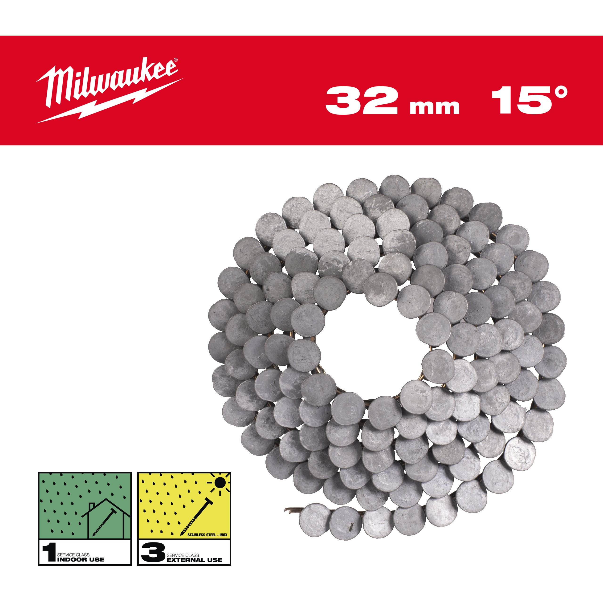 Produkt - Hřebíky 15° prstencové 3,05x32 mm /RS/HDG-2160