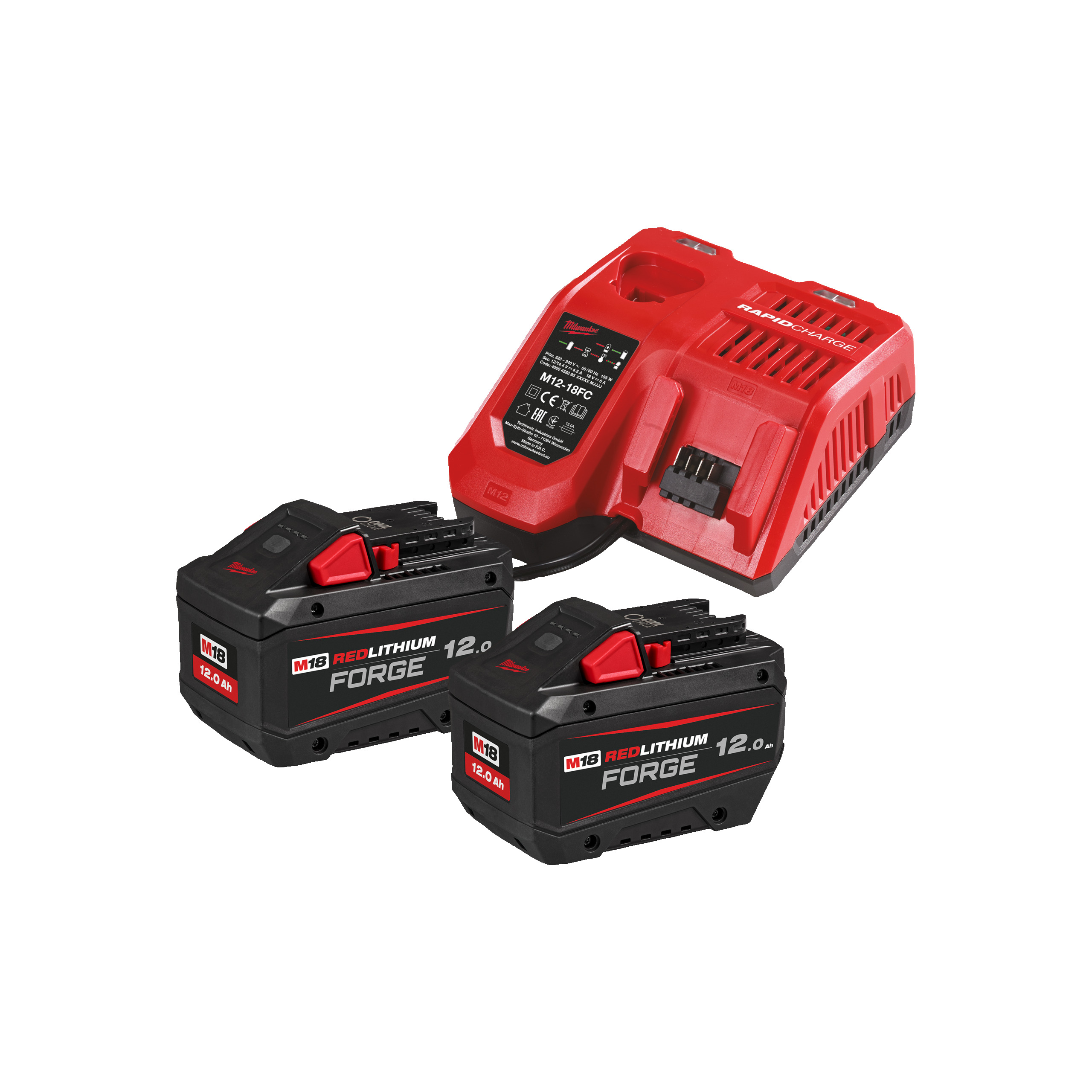M18™ FORGE™ batteries and charger kit - M18 FORGENRG-122