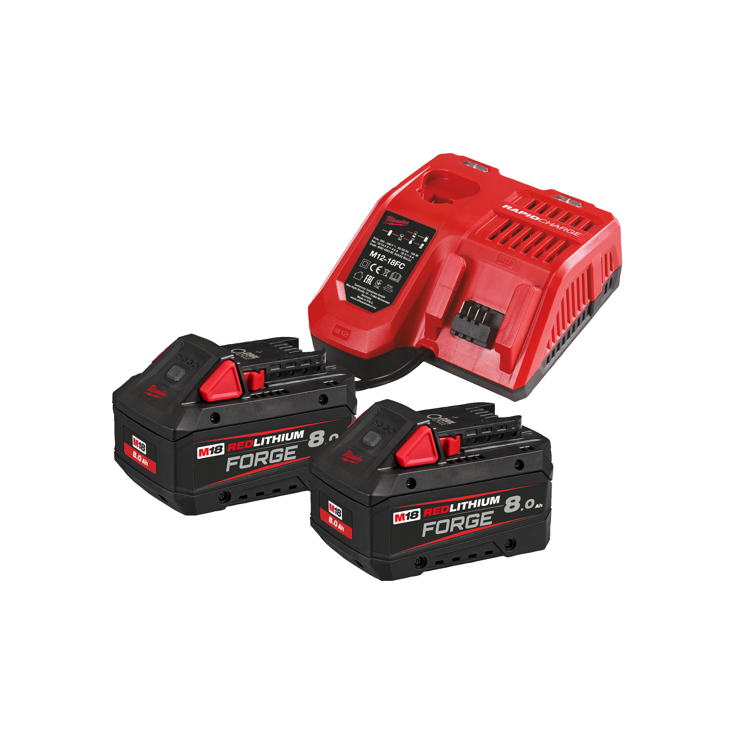M18™ FORGE™ batteries and charger kit - M18 FORGENRG-802
