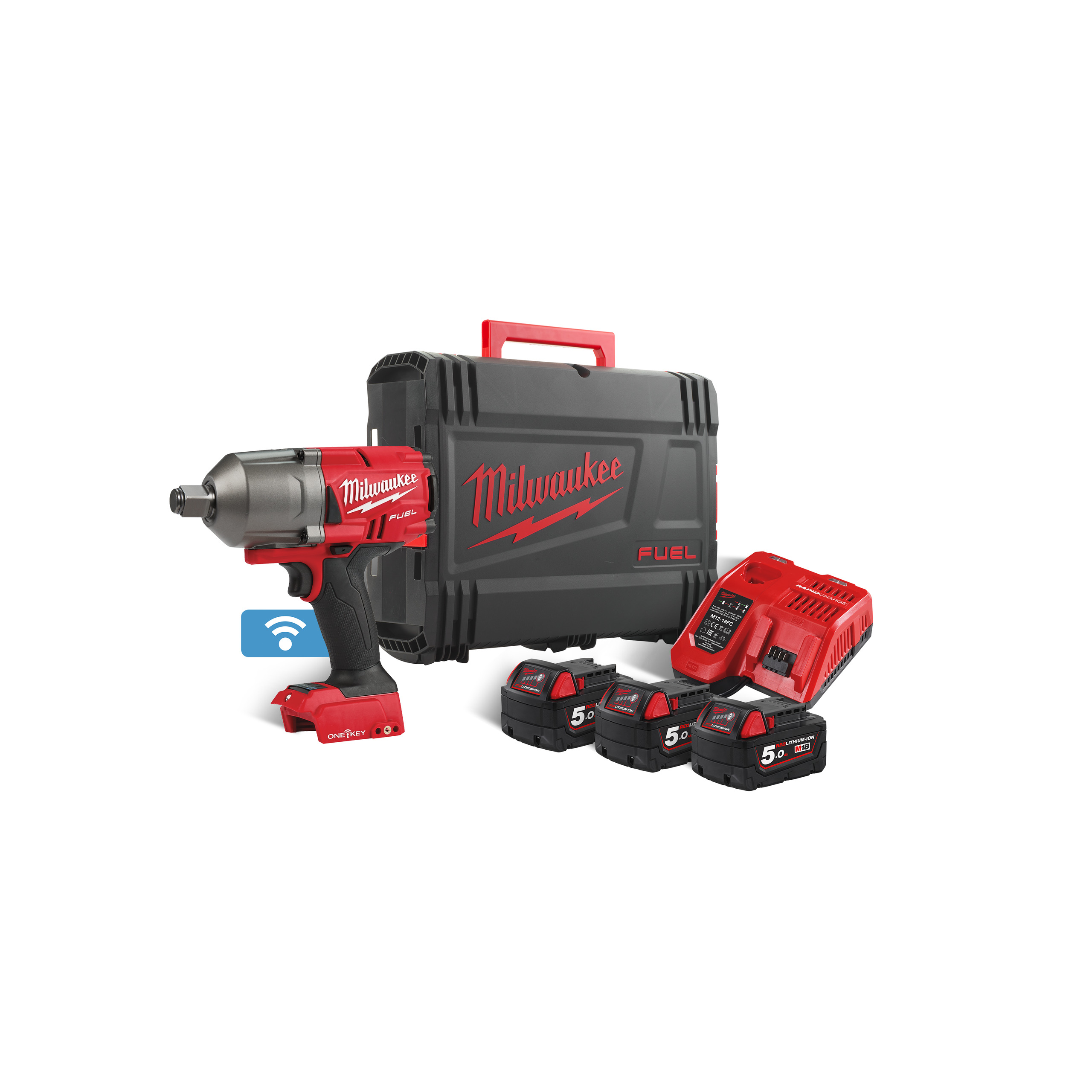 M18 FUEL™ ONE-KEY™ ¾″ high torque impact wrench with friction ring - M18 ONEFHIWF34-503X